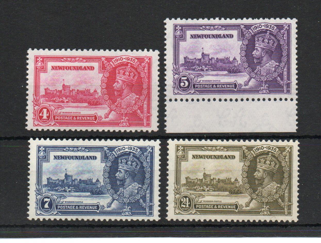 NEWFOUNDLAND SG 250-3 1935 SILVER JUBILEE MNH