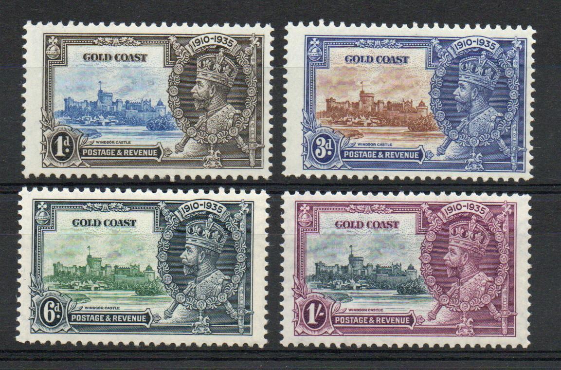 GOLD COAST SG 113-116 SILVER JUBILEE SET MNH