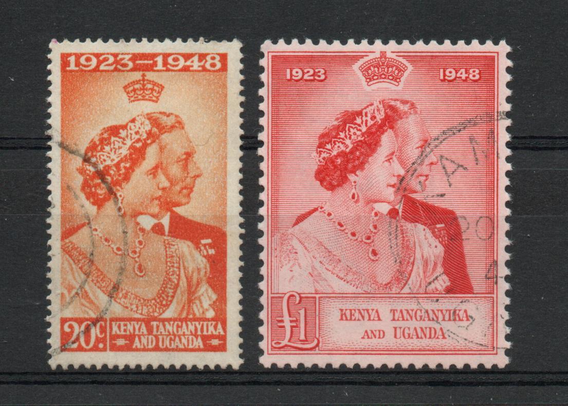 KENYA UGANDA TANGANYIKA SG 157-8 FINE USED