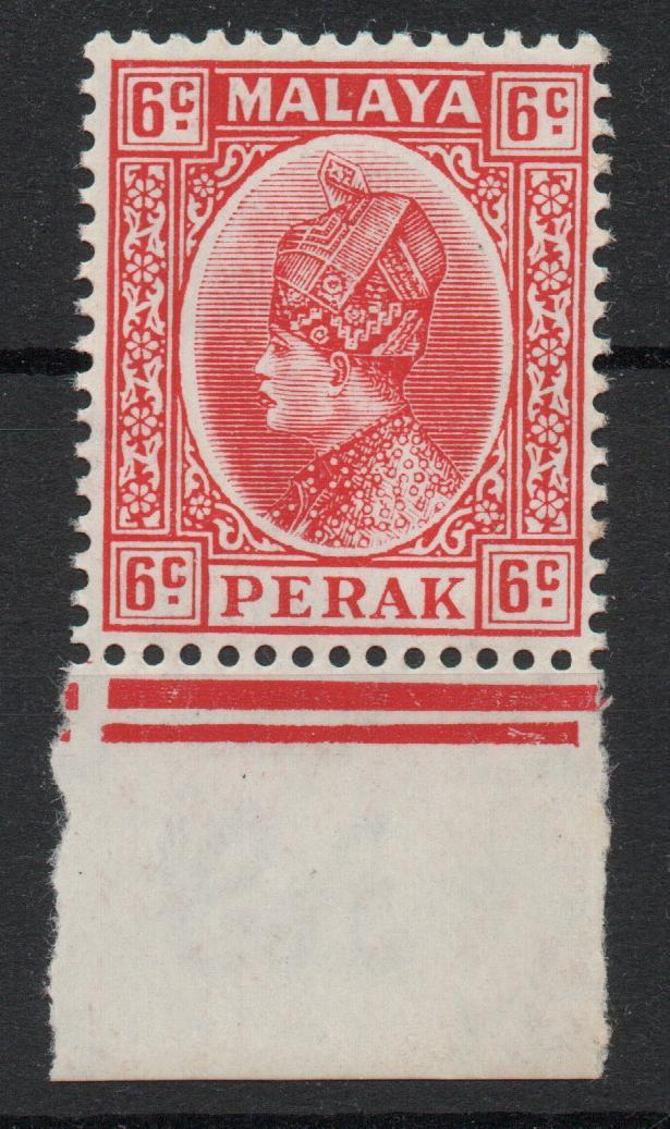 MALAYA PERAK SG 92 GVI 1937 6c  MNH