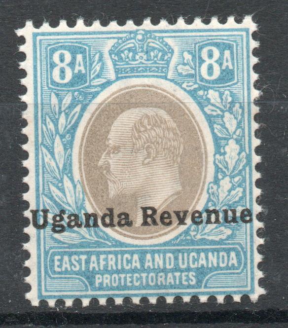 UGANDA REVENUE MULTIPLE CROWN WATERMARK 1907 MNH