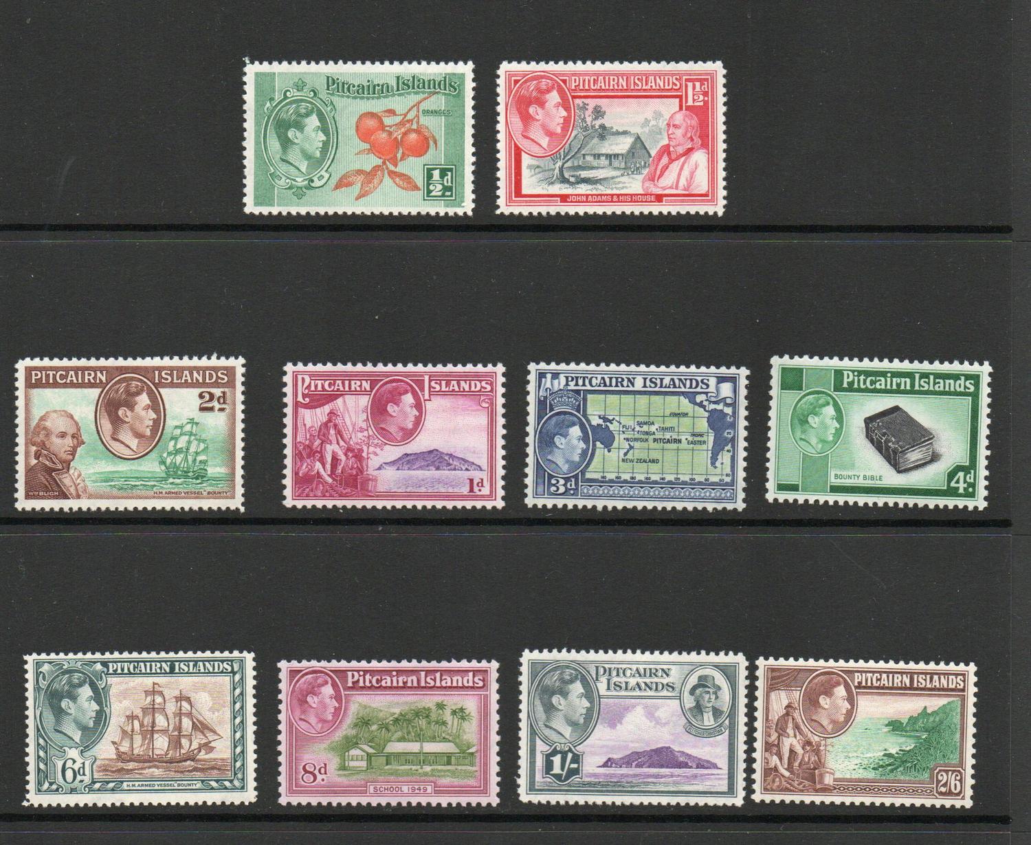 PITCAIRN ISLAND SG 1-8 1940 DEFINITIVE SET MNH