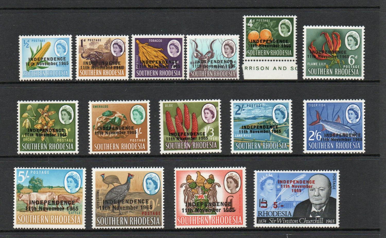 RHODESIA SG 359-73 1966 MNH