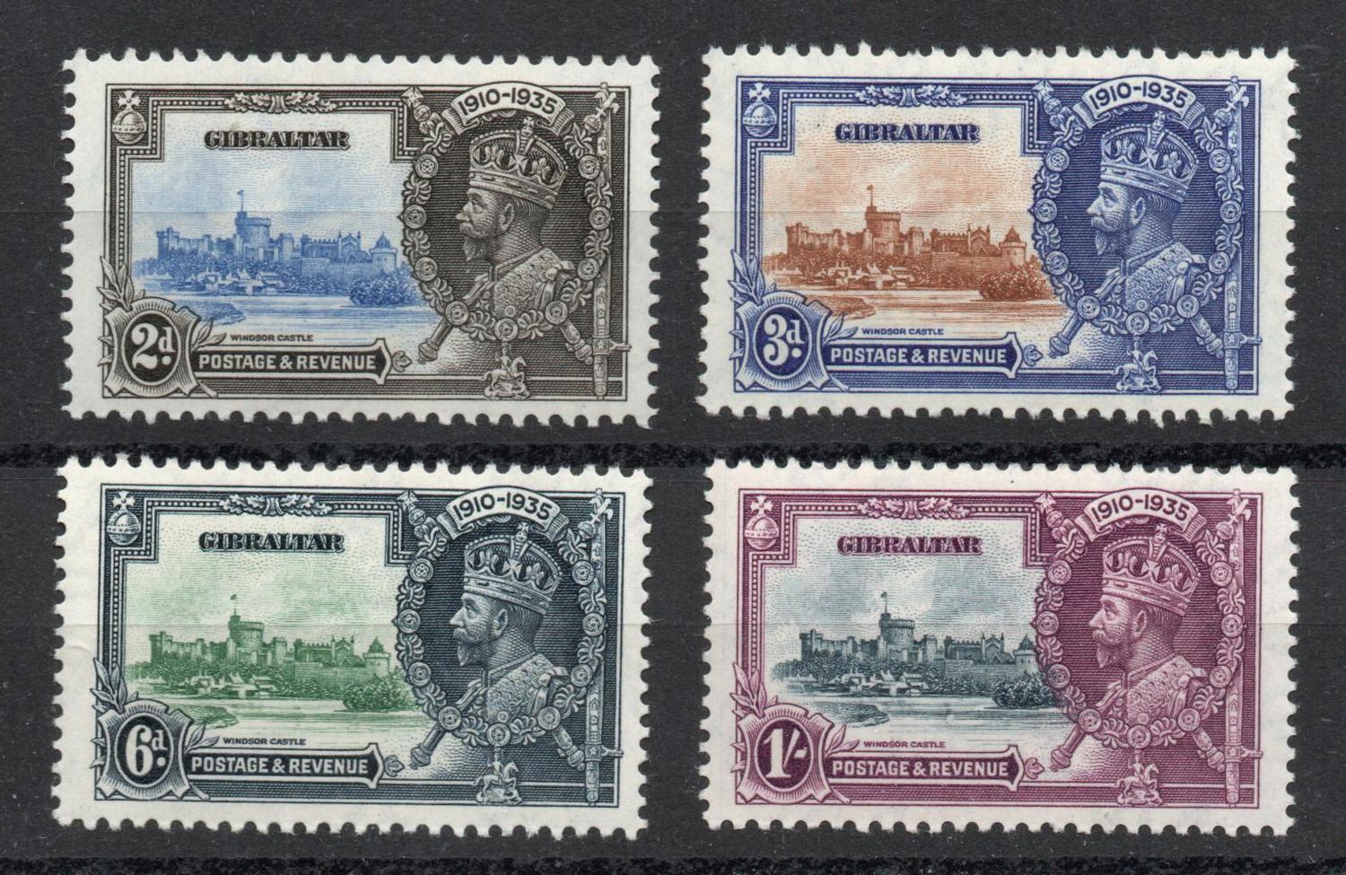 GIBRALTAR SG 114-17 GV SILVER JUBILEE MNH