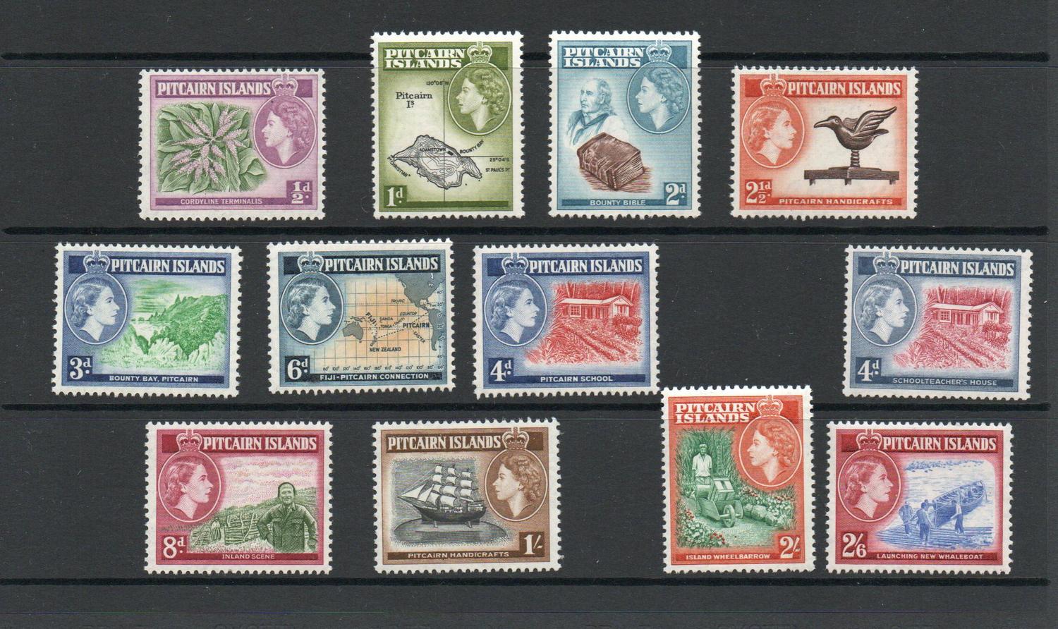 PITCAIRN ISLANDS SG 18-28 QE II MNH