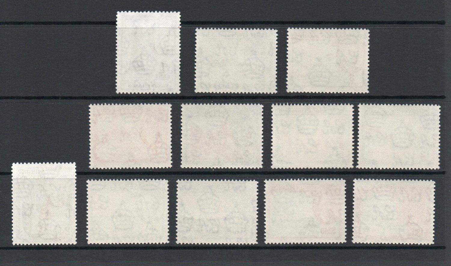 BRITISH VIRGIN ISLANDS SG 136-47 GVI SET