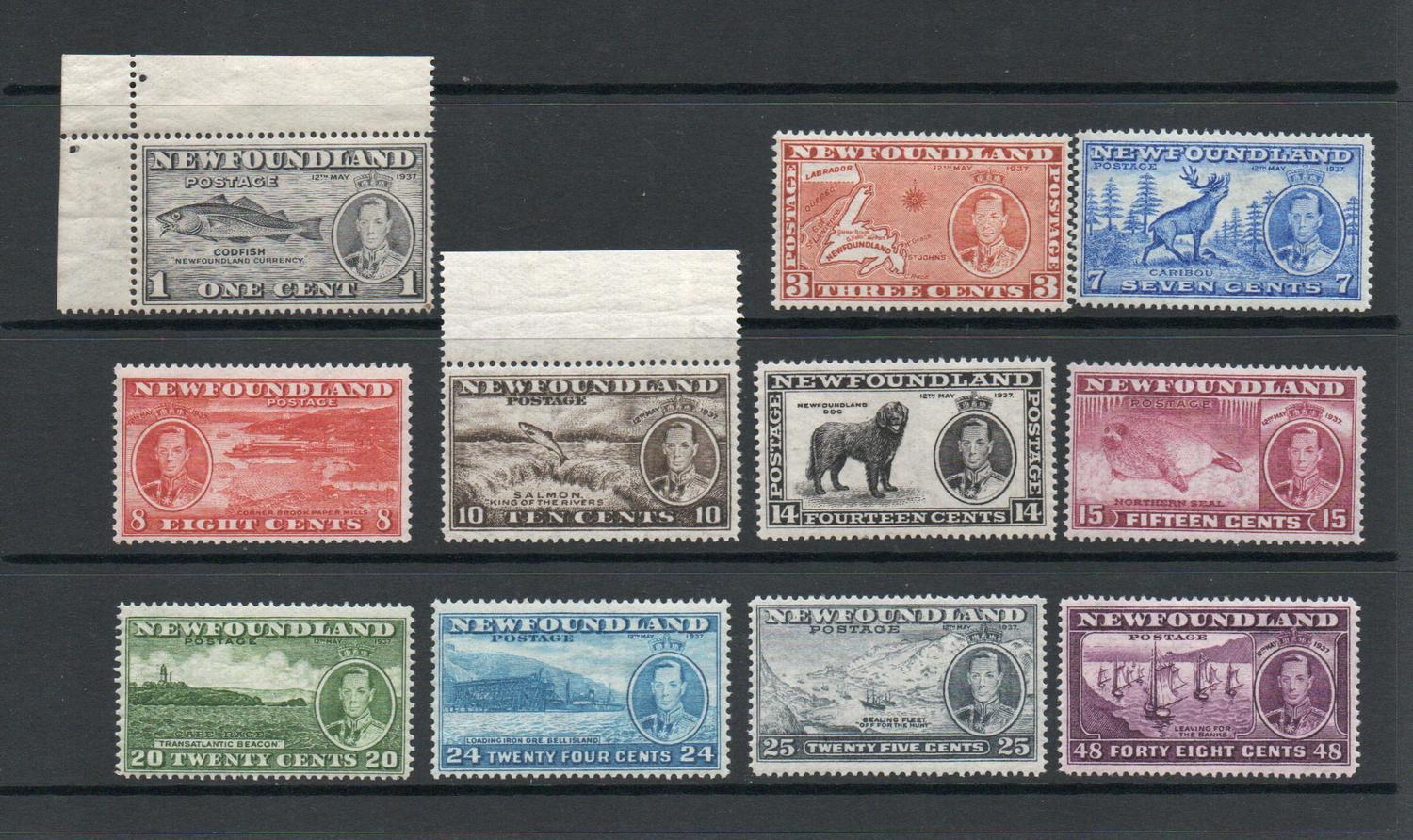 NEWFOUNDLAND SG 857-267 LONG CORONATION SET