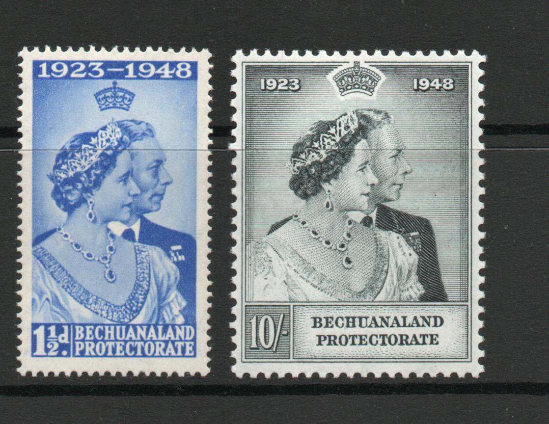 BECHUANALAND PROTECTORATE SG 136-7 ROYAL SILVER WEDDING  MNH