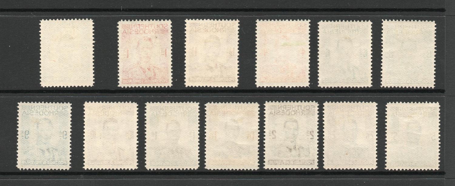 SOUTHERN RHODESIA SG 40-52 GVI SET M/M