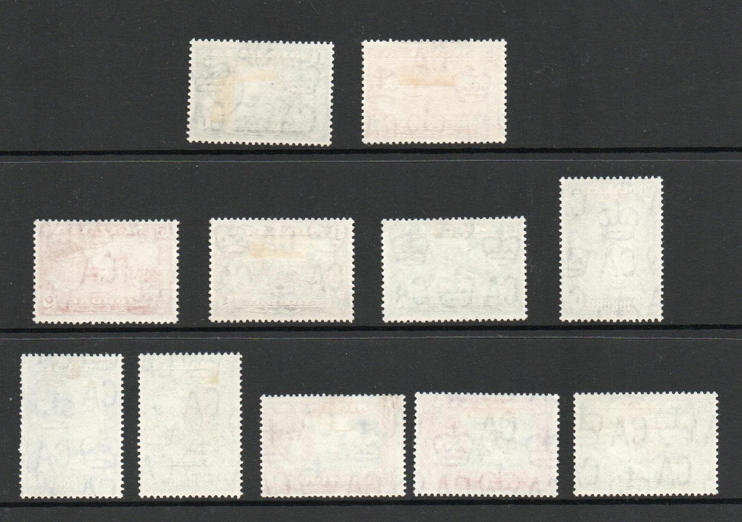 MALAYA JOHORE SG 155-65 DEFINITIVE SET M/M