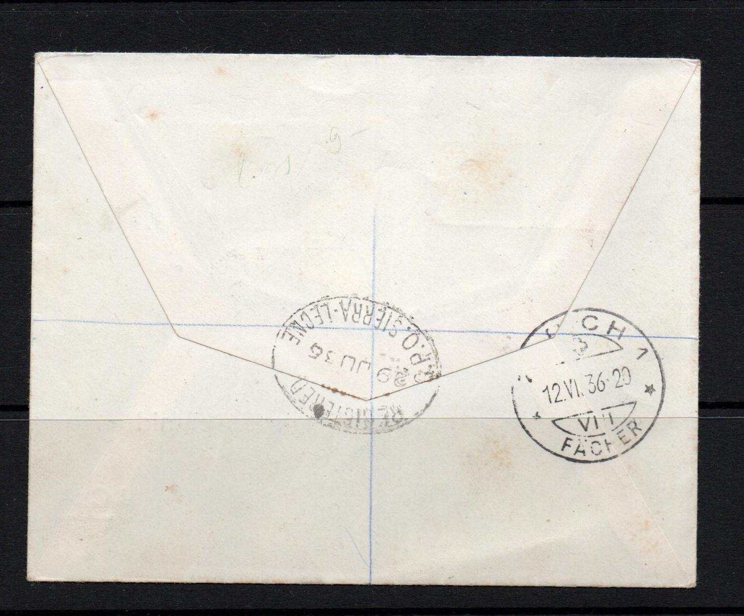 SIERRA LEONE SILVER JUBILEE 1/- COVER