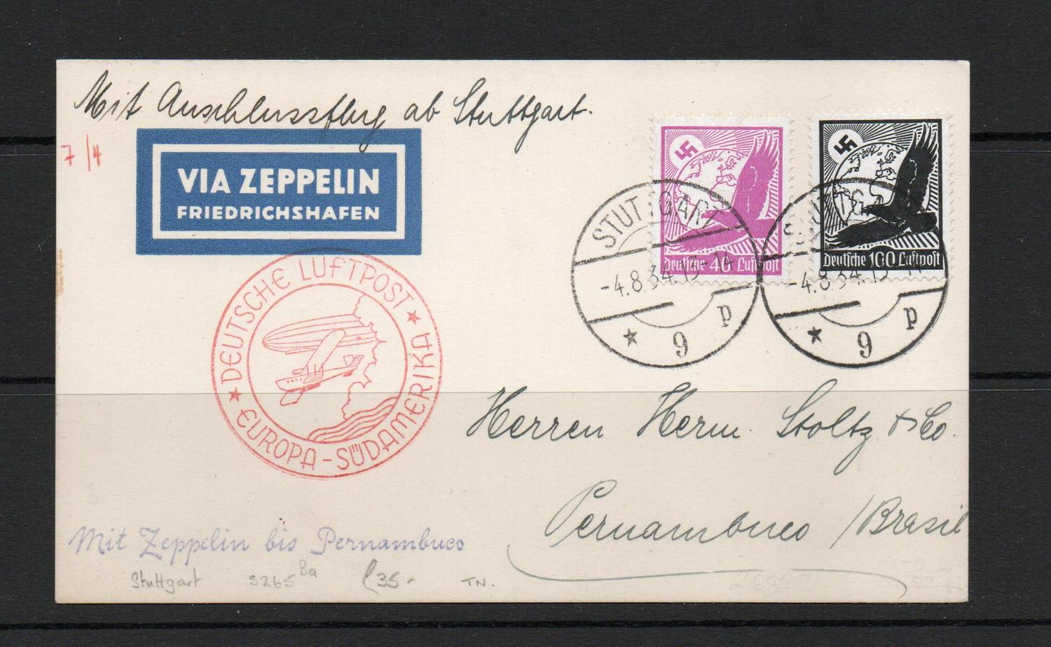 GERMAN ZEPPELIN POSTCARD