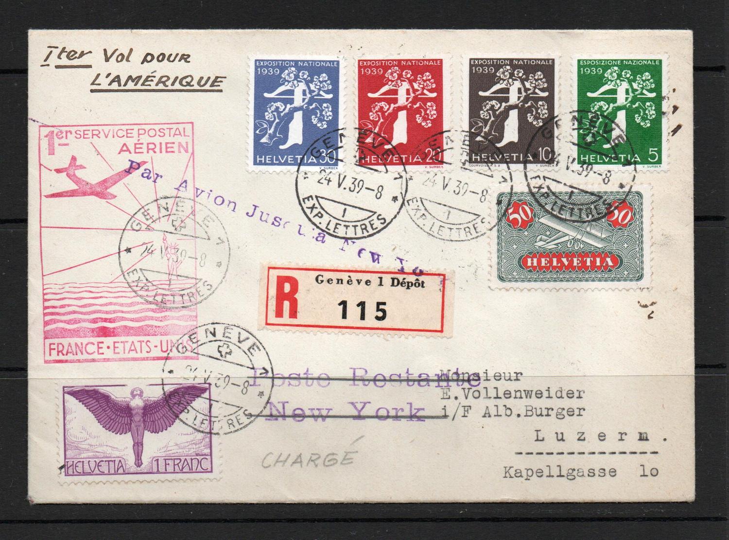 SWISS AIR FIRST FLIGHT COVER