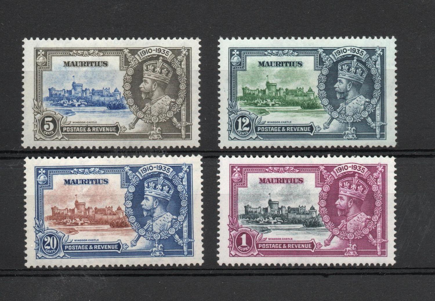 MAURITIUS SG 245-8 GV SILVER JUBILEE M/M