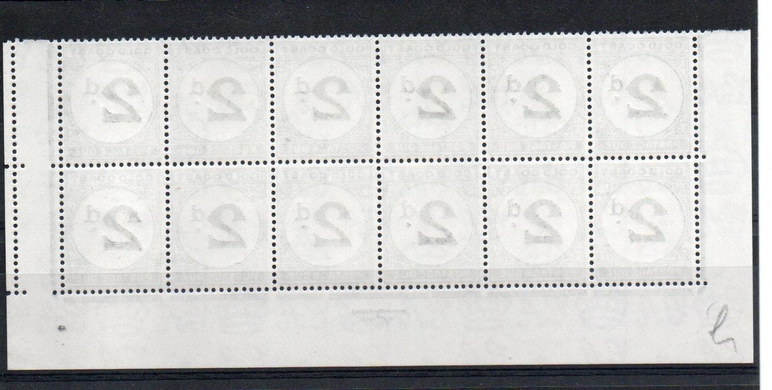 GOLD COAST SG D5 AND D5c X 2 GVI VARIETY MNH