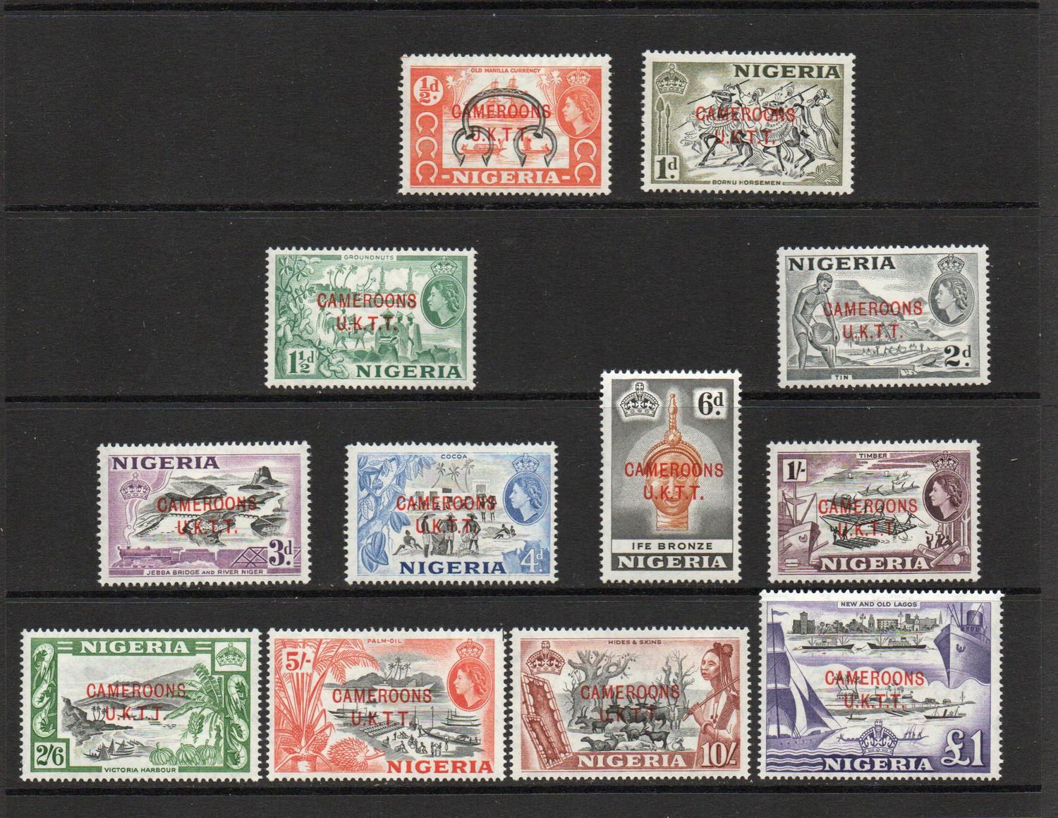 NIGERIA CAMEROONS SG T1-12 OVERPRINT 