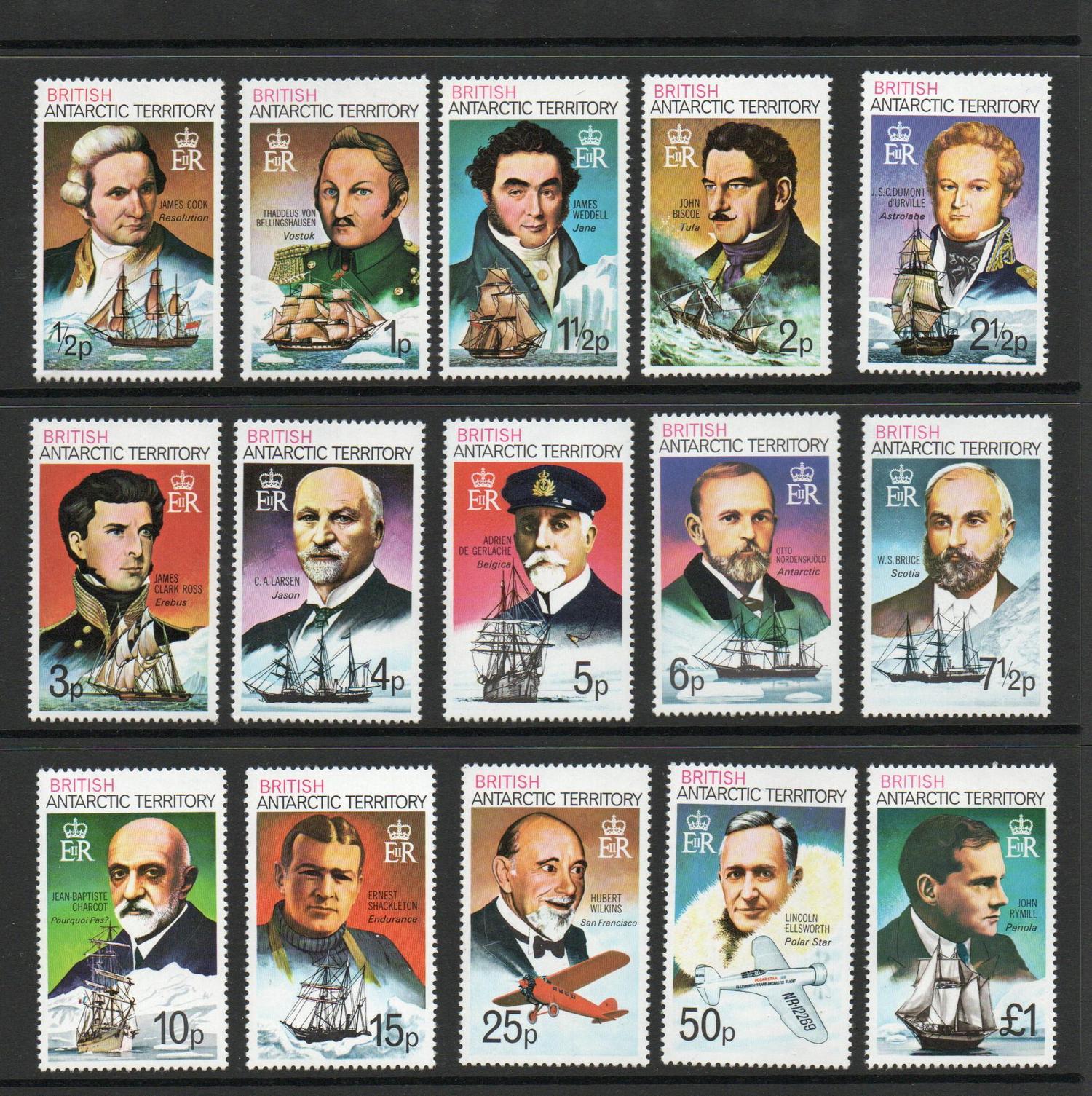 BRITISH ANTARCTIC TERRITORY SG 44-58 MNH