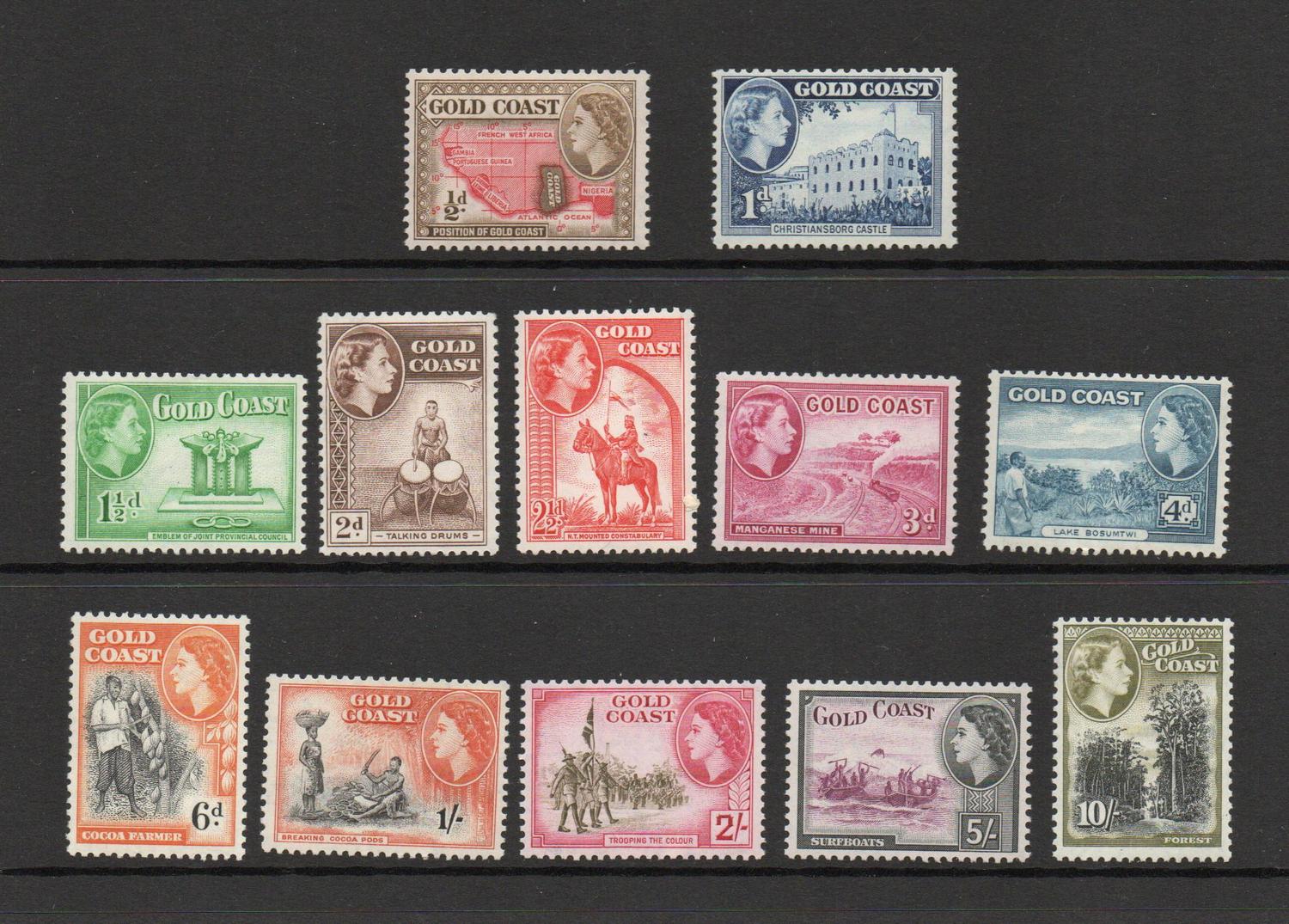 GOLD COAST SG 153-644 Q E II SET MNH