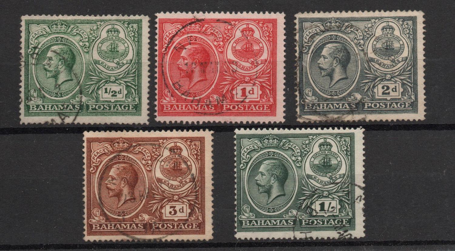 BAHAMAS SG 106-10 PEACE SET FINE USED