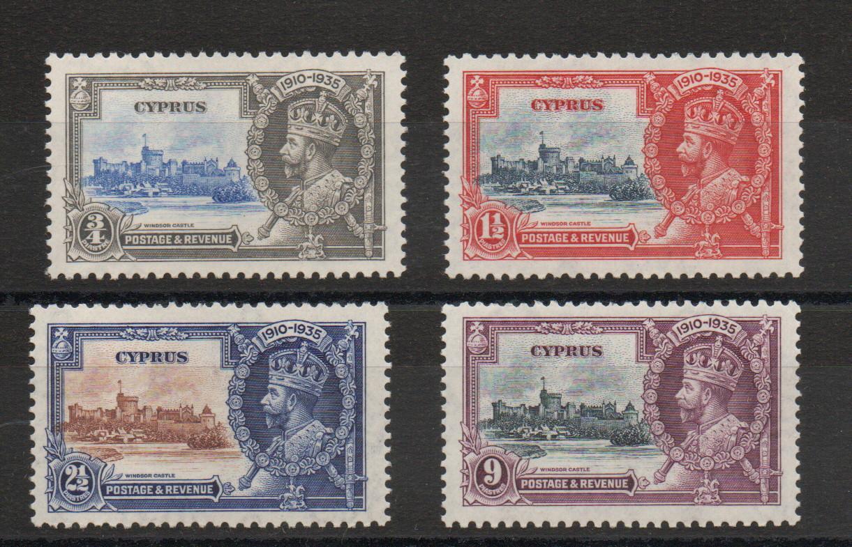 CYPRUS SG 144-7 GV SILVER JUBILEE MNH