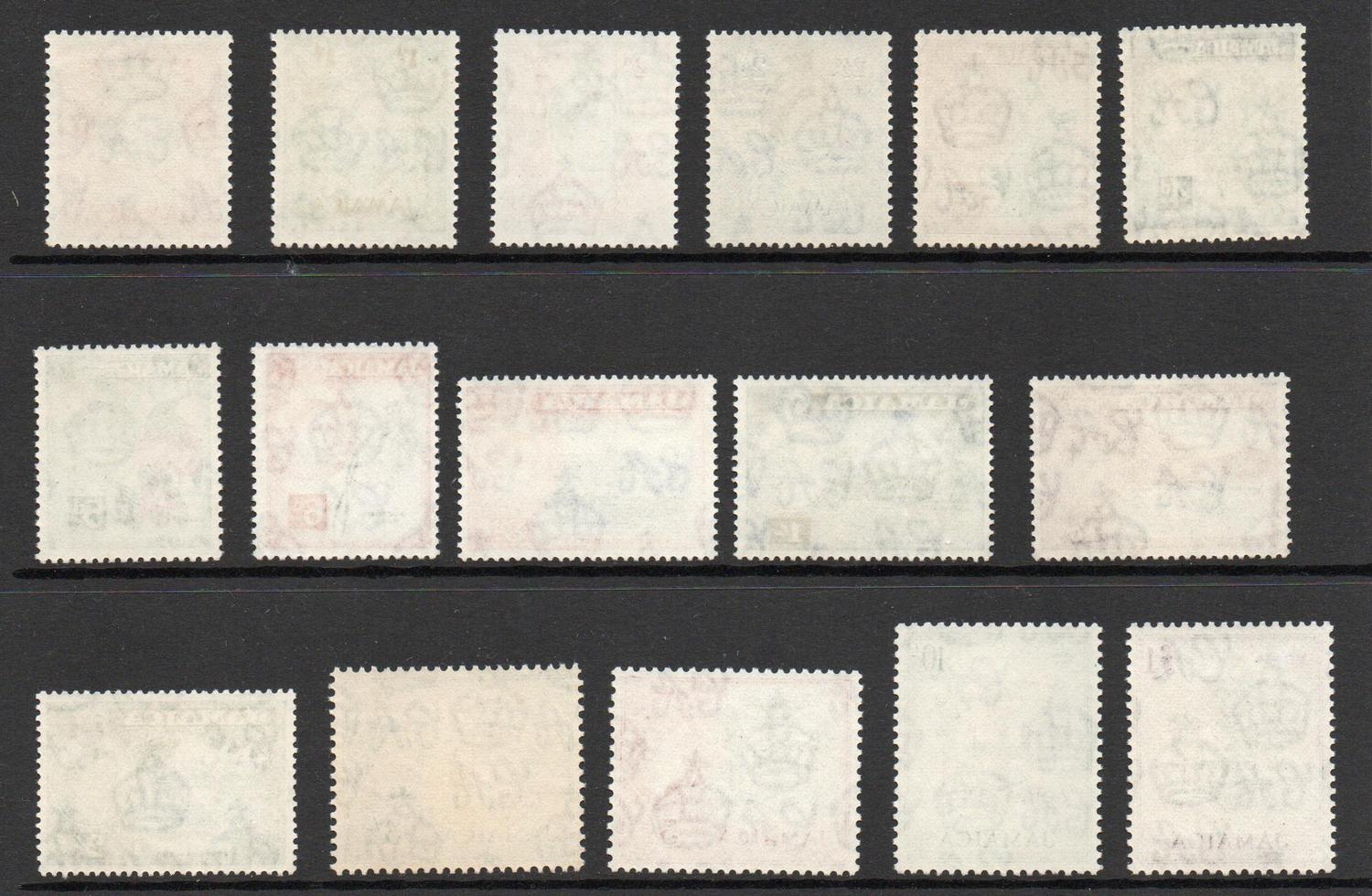 JAMAICA SG 159-74  DEFINITIVE SET MNH