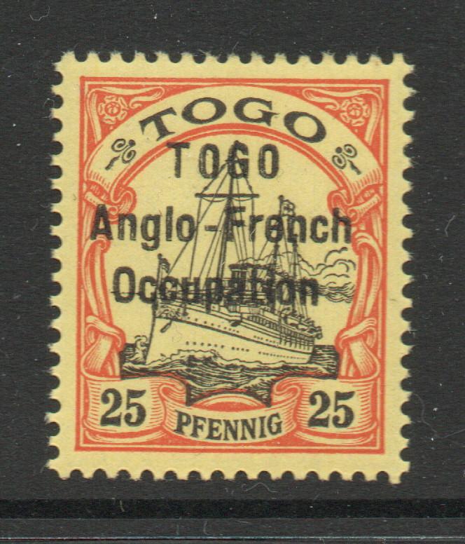 TOGO SG H18 ANGLO FRENCH OCCUPATION OVERPRINT MNH