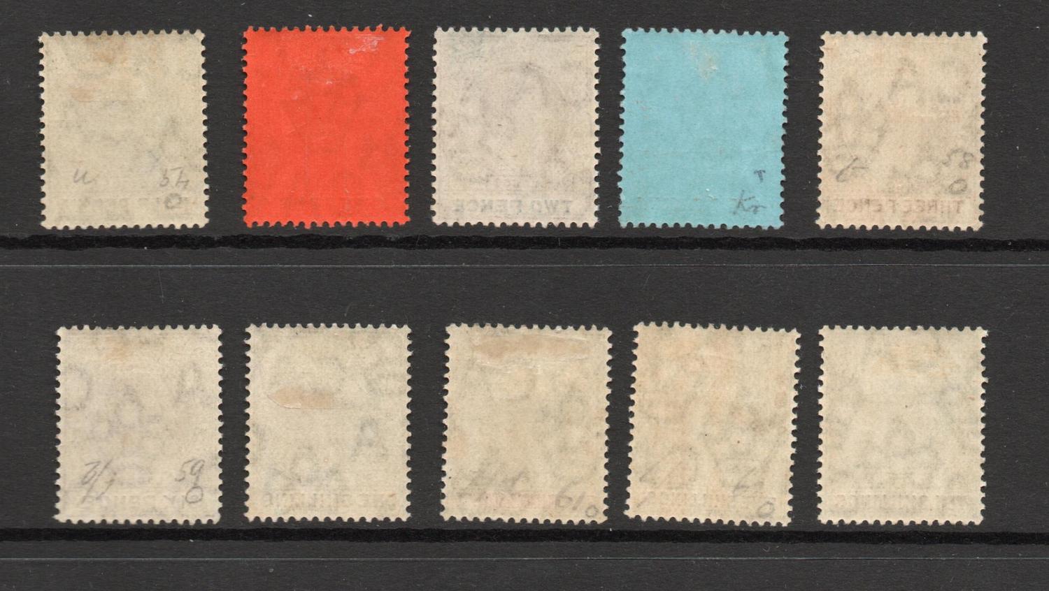 NIGERIA LAGOS SG 54-63 ED VII SET. M/M