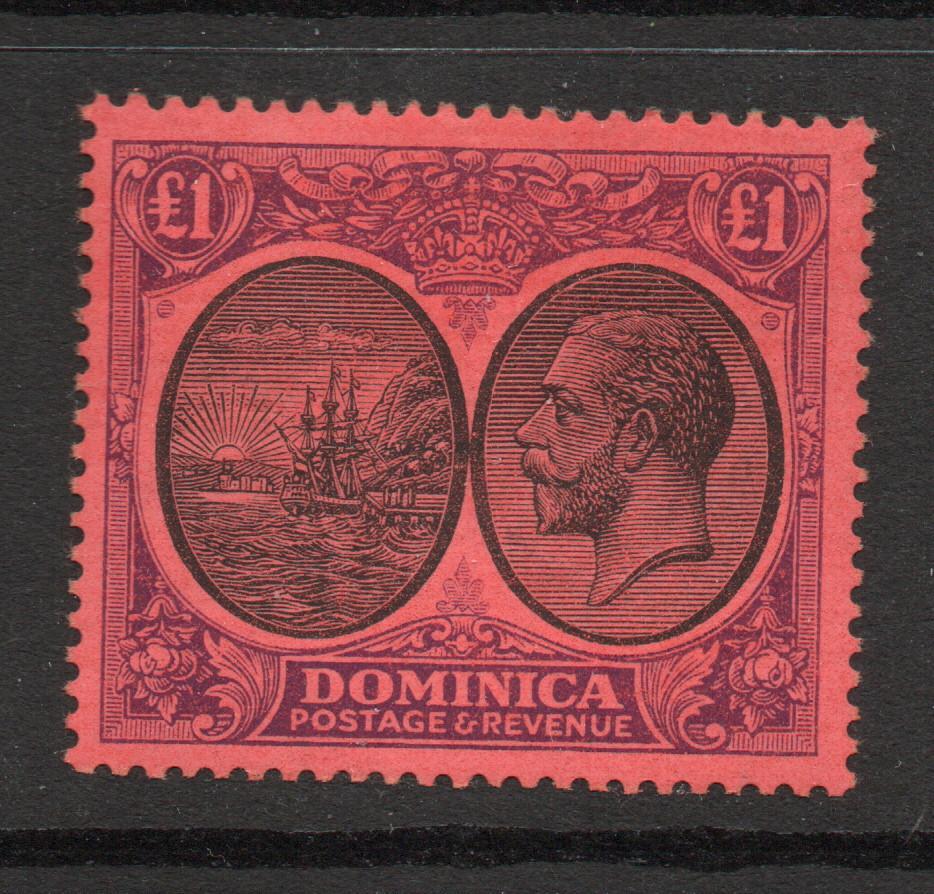 DOMINICA SG 91 GV £1 MNH