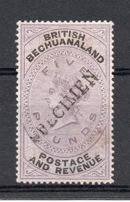 BRITISH BECUANALAND SG 21 $5 OVERPRINTED 