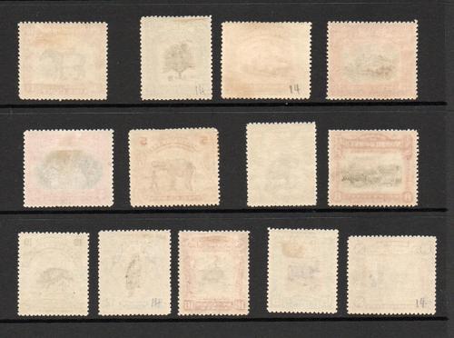 NORTH BORNEO SG 158-76 1909 ANIMALS SET. M/M