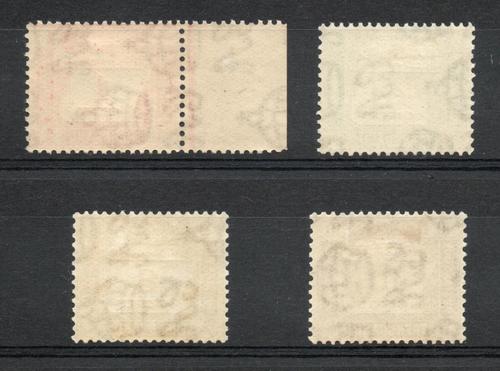 MALAYA TRENGGANU SG D 1-4 GVI POSTAGE DUE SET M/M