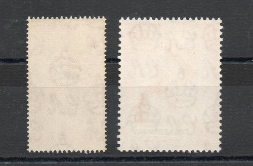 K.U.T. SG 257-8 GVI ROYAL SILVER WEDDING PAIR MNH