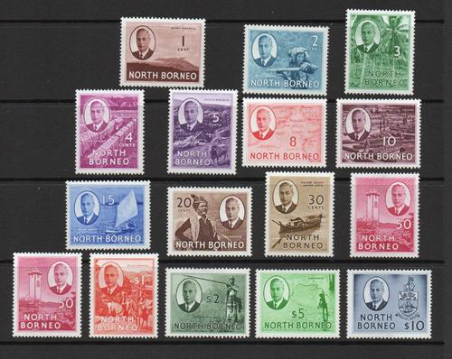 NORTH BORNEO SG 356-70  GVI SET M/M