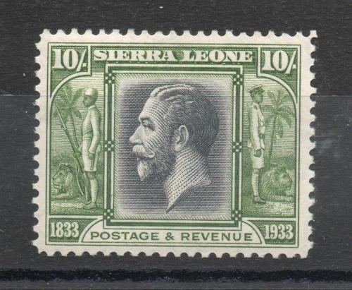 SIERRA LEONE SG 179 WILBERFORCE 10/- POLICEMAN. M/M