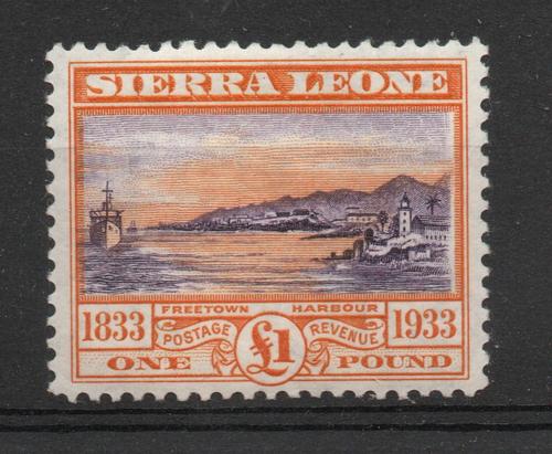 SIERRA LEONE SG 180 ABOLITION OF SLAVERY £1 L/M/M