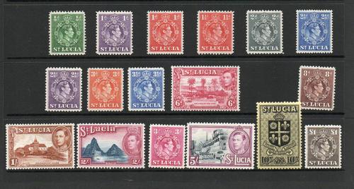 ST LUCIA SG 128-41 GV DEFINITIVES MNH