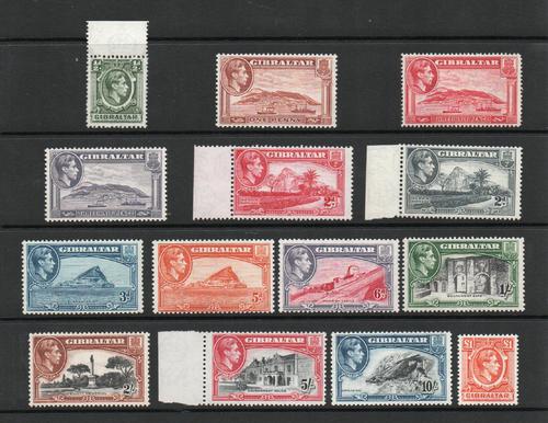 GIBRALTAR SG 121-31 GVI SET MNH