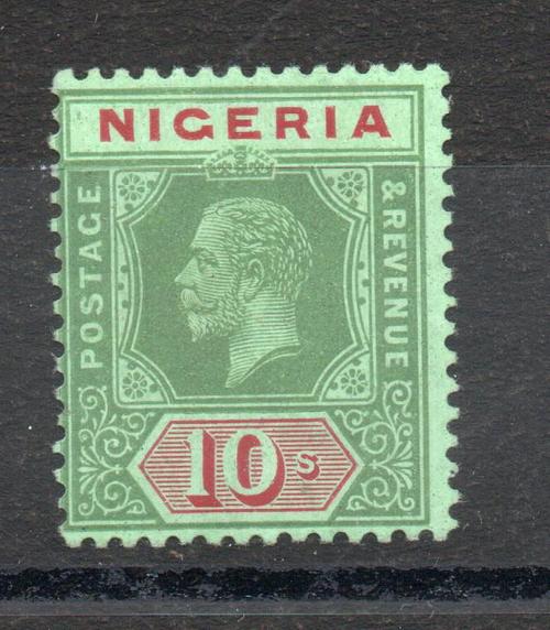 NIGERIA SG 11d GV 10/- M/M