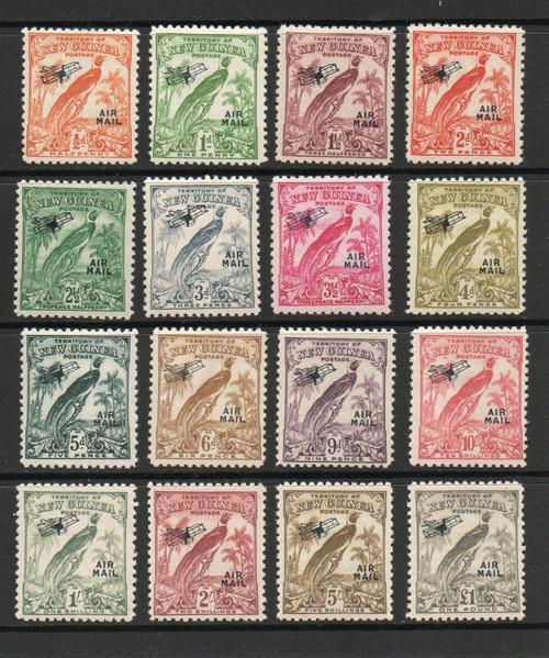 NEW GUINEA SG 190-203 AIR MAIL SET M/M