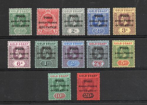 TOGO SG H47-58 ANGLO FRENCH OCCUPATION OVERPRINTS M/M