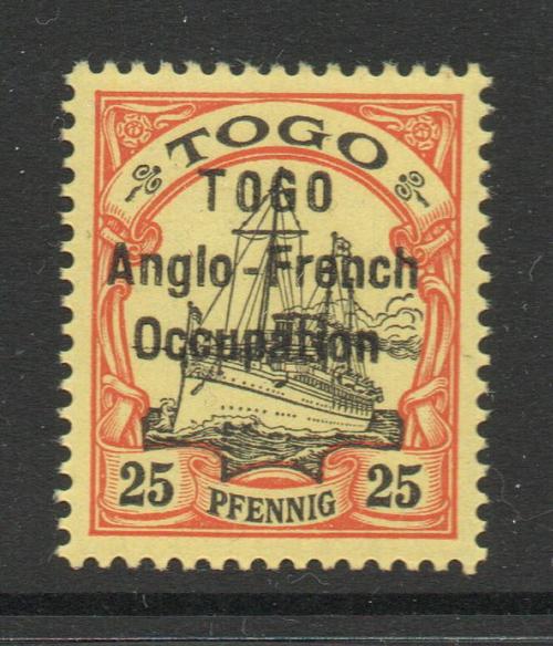 TOGO SG H18 ANGLO FRENCH OCCUPATION OVERPRINT MNH