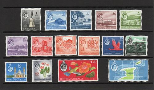 TRINIDAD & TOBAGO SG 284-97 1960 DEFINITVE SET MNH