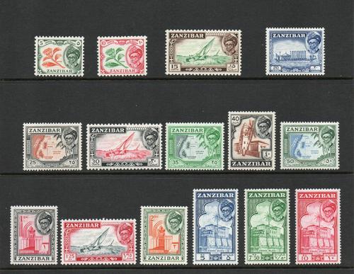 ZANZIBAR SG 358-72 DEFINITIVE SET M/M