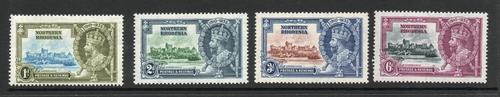 NORTHERN RHODESIA SG 18-21 GV SILVER JUBILEE MNH