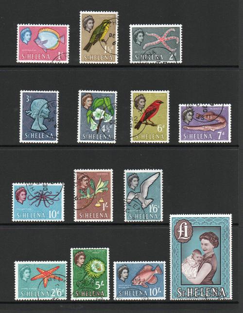 ST HELENA SG 176-89 Q E II DEFINITIVE SET FINE USED