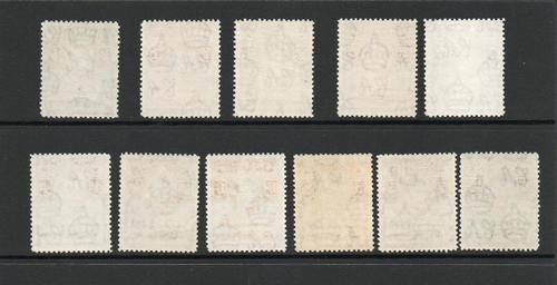 BASUTOLAND SG 18-28 GVI CROCODILE SET MNH