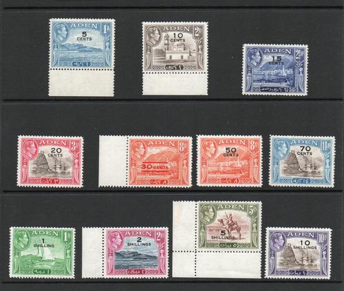 ADEN SG 36-46 GVI SET MNH