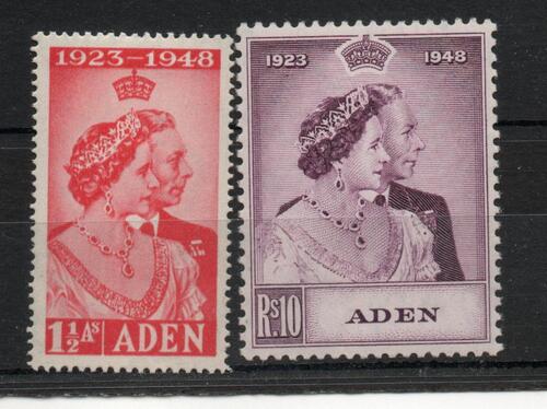 ADEN SG 30-1 GVI SILVER WEDDING PAIR MNH