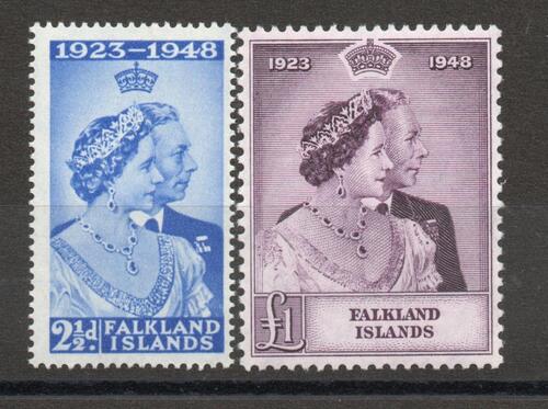 FALKLAND ISLANDS SG 166-7 ROYAL SILVER WEDDING M/M